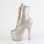 Pleaser ADORE-1020GP Stivaletti Con Plateau Vernice Glitter Beige Marrone EU-42 / US-12