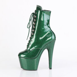 Pleaser ADORE-1020GP Stivaletti Con Plateau Vernice Glitter Verde EU-44 / US-14