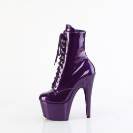 Pleaser ADORE-1020GP Stivaletti Con Plateau Vernice Glitter Dunkles Viola EU-40 / US-10