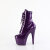 Pleaser ADORE-1020GP Stivaletti Con Plateau Vernice Glitter Dunkles Viola EU-40 / US-10