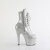 Pleaser ADORE-1020GP Stivaletti Con Plateau Vernice Glitter Argento EU-43 / US-13
