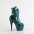 Pleaser ADORE-1020GP Stivaletti Con Plateau Vernice Glitter Blu Verde EU-37 / US-7