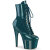 Pleaser ADORE-1020GP Stivaletti Con Plateau Vernice Glitter Blu Verde EU-41 / US-11