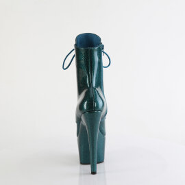 Pleaser ADORE-1020GP Stivaletti Con Plateau Vernice Glitter Blu Verde EU-43 / US-13