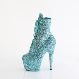 Pleaser ADORE-1020GWR Stivaletti Con Plateau Glitter Turchese EU-37 / US-7