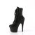 Pleaser ADORE-1020RS Stivaletti Con Plateau Strass Nero EU-36 / US-6