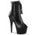 Pleaser ADORE-1021 Stivaletti Con Plateau in Pelle Nero EU-43 / US-13