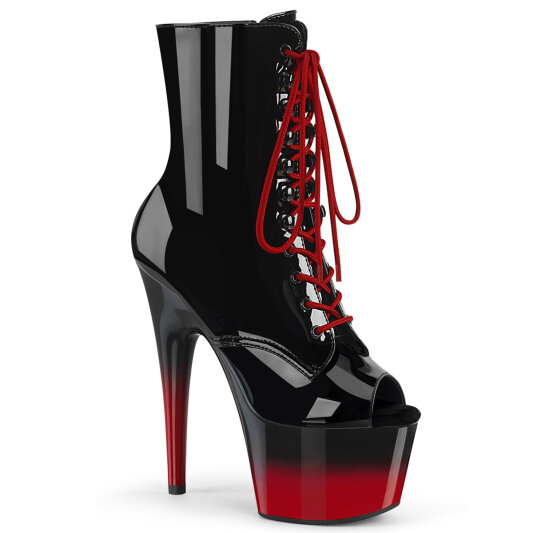 Pleaser ADORE-1021BR-H Stivaletti Con Plateau Vernice Nero EU-35 / US-5