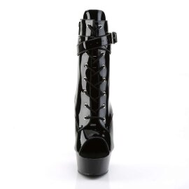 Pleaser DELIGHT-1033 Stivaletti - Vernice Nero/Nero EU-35 / US-5