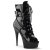 Pleaser DELIGHT-1033 Stivaletti - Vernice Nero/Nero EU-35 / US-5