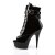 Pleaser DELIGHT-1033 Stivaletti - Vernice Nero/Nero EU-35 / US-5