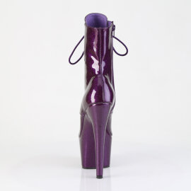 Pleaser ADORE-1021GP Stivaletti Con Plateau Vernice Glitter Dunkles Viola EU-37 / US-7