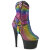 Pleaser ADORE-1029RS Stivaletti Con Plateau Strass Multicolore EU-35 / US-5