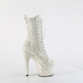 Pleaser ADORE-1040GR Stivaletti Con Plateau Glitter Strass Beige EU-36 / US-6