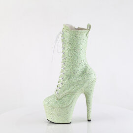 Pleaser ADORE-1040GR Stivaletti Con Plateau Glitter Strass Verde EU-41 / US-11