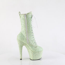 Pleaser ADORE-1040GR Stivaletti Con Plateau Glitter Strass Verde EU-42 / US-12