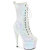 Pleaser ADORE-1040IG Stivaletti Con Plateau Glitter Bianco Multicolore EU-39 / US-9
