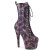 Pleaser ADORE-1040SPF Stivaletti Con Plateau in Tessuto Holo Metallizzato Rosa Multicolore EU-36 / US-6