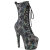 Pleaser ADORE-1040SPF Stivaletti Con Plateau in Tessuto Holo Metallizzato Argento EU-41 / US-11