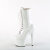 Pleaser ADORE-1040TT Stivaletti Con Plateau Vernice Bianco Beige EU-41 / US-11