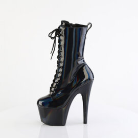 Pleaser ADORE-1040WR-HG Stivaletti Con Plateau Vernice Holo Nero EU-41 / US-11
