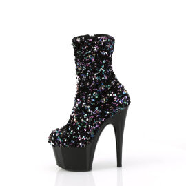 Pleaser ADORE-1042SQ Stivaletti Con Plateau Pailettes Nero EU-35 / US-5