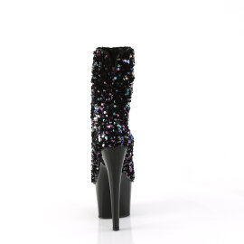 Pleaser ADORE-1042SQ Stivaletti Con Plateau Pailettes Nero EU-35 / US-5