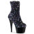 Pleaser ADORE-1042SQ Stivaletti Con Plateau Pailettes Nero EU-35 / US-5