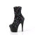 Pleaser ADORE-1042SQ Stivaletti Con Plateau Pailettes Nero EU-37 / US-7