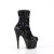 Pleaser ADORE-1042SQ Stivaletti Con Plateau Pailettes Nero EU-37 / US-7