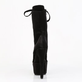 Pleaser ADORE-1045VEL Stivaletti Con Plateau Velluto Nero EU-36 / US-6
