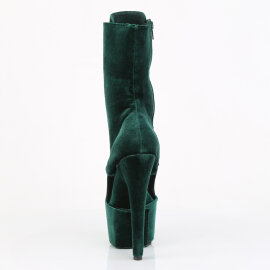 Pleaser ADORE-1045VEL Stivaletti Con Plateau Velluto Verde EU-35 / US-5