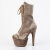 Pleaser ADORE-1045VEL Stivaletti Con Plateau Velluto Verde Marrone EU-42 / US-12