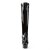 Pleaser DELIGHT-2000 Stivali - Vernice Elasticizzato Nero/Nero EU-35 / US-5