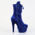 Pleaser ADORE-1045VEL Stivaletti Con Plateau Velluto Blu EU-42 / US-12