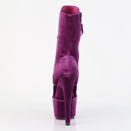 Pleaser ADORE-1045VEL Stivaletti Con Plateau Velluto Viola EU-35 / US-5