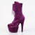 Pleaser ADORE-1045VEL Stivaletti Con Plateau Velluto Viola EU-35 / US-5
