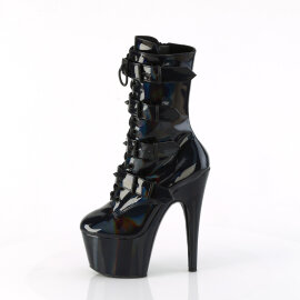 Pleaser ADORE-1046 Stivaletti Con Plateau Vernice Holo Nero EU-41 / US-11