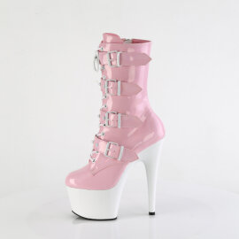 Pleaser ADORE-1046TT Stivaletti Con Plateau Vernice Holo Rosa EU-36 / US-6
