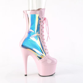 Pleaser ADORE-1047 Stivaletti Con Plateau Vernice Holo Rosa EU-41 / US-11