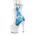Pleaser ADORE-1047 Stivaletti Con Plateau Vernice Holo Bianco EU-35 / US-5