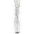 Pleaser ADORE-1047 Stivaletti Con Plateau Vernice Holo Bianco EU-36 / US-6