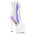 Pleaser ADORE-1047 Stivaletti Con Plateau Vernice Holo Bianco EU-41 / US-11