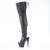 Pleaser ADORE-3017 Stivali Sopra Il Ginocchio Con Plateau Pitonato Nero EU-35 / US-5