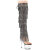 Pleaser ADORE-3019C-RSF Stivali Sopra Il Ginocchio Con Plateau Trasparente Trasparente Strass Nero EU-35 / US-5