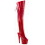 Pleaser ADORE-3019HWR Stivali Sopra Il Ginocchio Con Plateau Holo Rosso EU-36 / US-6
