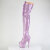 Pleaser ADORE-3020GP Stivali Sopra Il Ginocchio Con Plateau Vernice Glitter Viola EU-38 / US-8