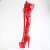 Pleaser ADORE-3020GP Stivali Sopra Il Ginocchio Con Plateau Vernice Glitter Rosso EU-42 / US-12