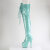 Pleaser ADORE-3021GP Stivali Sopra Il Ginocchio Con Plateau Vernice Glitter Blu EU-35 / US-5