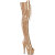 Pleaser ADORE-3021GP Stivali Sopra Il Ginocchio Con Plateau Vernice Glitter Oro EU-42 / US-12
